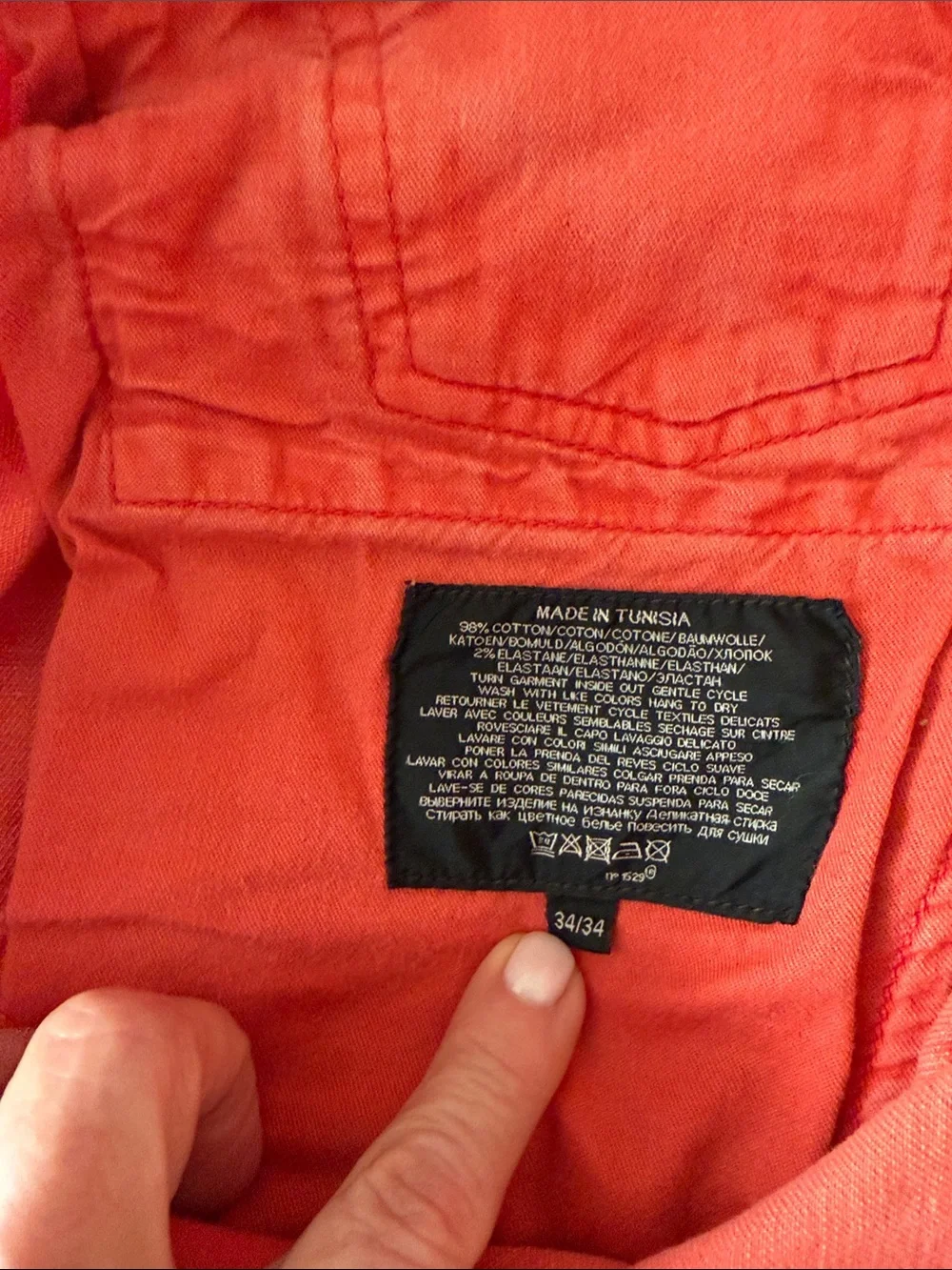 Ralph Lauren Men’s Coral Cargo Moto Jeans Black Label 34x34 slim fit